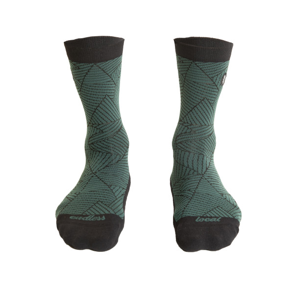 Mountain Sock black/green