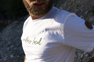 Haina T-Shirt Men white/olive Gr. XXL