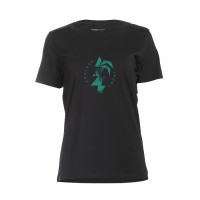Kualii T-Shirt Woman black/turquoise Gr. XL