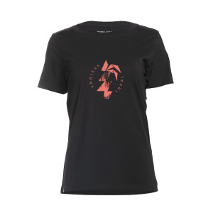 Kualii T-Shirt Woman black/coral